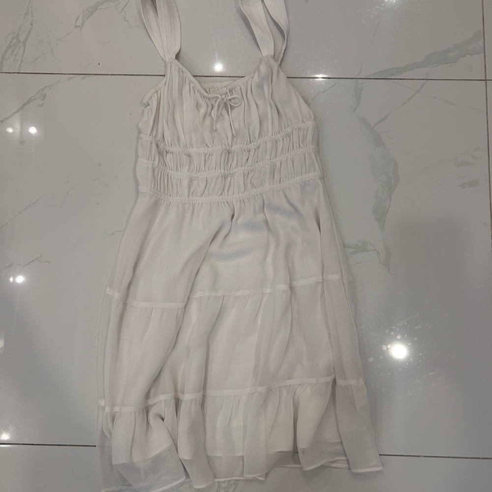 Aritzia Martine White Poplin Dress - Picture 4 of 5
